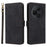 For TCL 60 NxtPaper 4G Case Wallet RFID Blocking PU Leather Phone Cover Stand with Strap - Black - 1