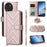 For Doogee Note 59 / Note 59 Pro Case with Shoulder / Wrist Strap Leather Phone Cover Stand Wallet - Pink - 1