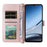 For Doogee Note 59 / Note 59 Pro Case with Shoulder / Wrist Strap Leather Phone Cover Stand Wallet - Pink - 4