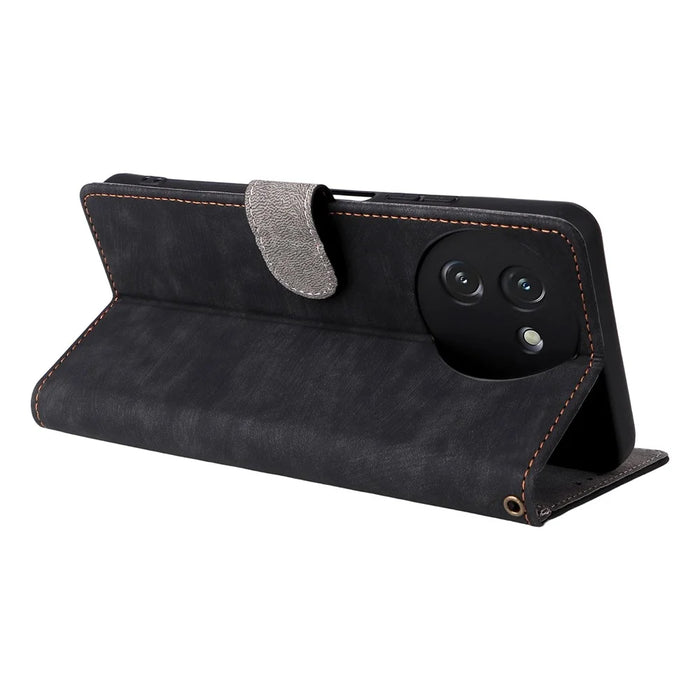 For Doogee Note 59 / Note 59 Pro Case Wallet RFID Blocking PU Leather Phone Cover Stand with Strap - Black - 4