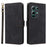 For Infinix Note 50x 5G X6857B Case Wallet RFID Blocking PU Leather Phone Cover Stand with Strap - Black - 1