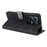 For Infinix Note 50x 5G X6857B Case Wallet RFID Blocking PU Leather Phone Cover Stand with Strap - Black - 4
