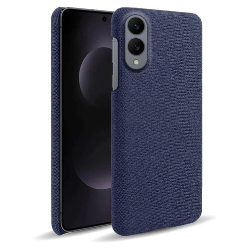 For Samsung Galaxy S25 Edge Phone Case Cloth Texture Anti-Scratch Protective PC Back Cover - Blue - 1