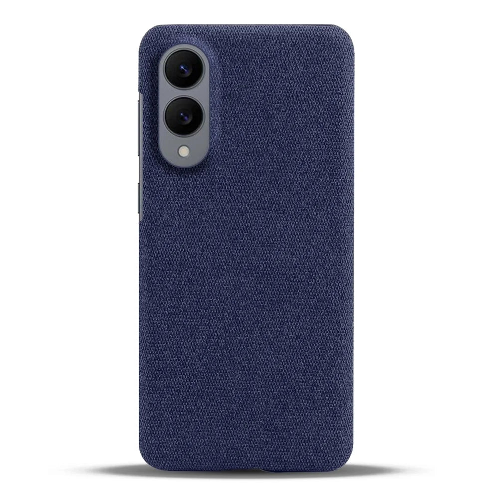 For Samsung Galaxy S25 Edge Phone Case Cloth Texture Anti-Scratch Protective PC Back Cover - Blue - 3