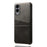 For Samsung Galaxy S25 Edge Case Dual Card Slots PU Leather + Hard PC Phone Cover - Black - 2
