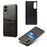 For Samsung Galaxy S25 Edge Case Dual Card Slots PU Leather + Hard PC Phone Cover - Black - 5