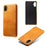 For Samsung Galaxy A06 5G / M06 5G Case Calf Texture PU Leather Hard PC Protective Phone Cover - Orange - 4
