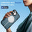 For iPhone 16 Case Compatible with MagSafe Lens Frame Kickstand TPU + PC Shockproof Phone Cover - Sapphire + Blue - 7