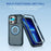 For iPhone 13 Pro Case Compatible with MagSafe Lens Frame Kickstand TPU + PC Shockproof Phone Cover - Sapphire + Blue - 2