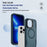 For iPhone 13 Pro Case Compatible with MagSafe Lens Frame Kickstand TPU + PC Shockproof Phone Cover - Sapphire + Blue - 5