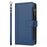 For OnePlus 13 Leather Case 9 Card Slots Zipper Wallet Stand Phone Cover with Wrist Strap - Dark Blue - 5