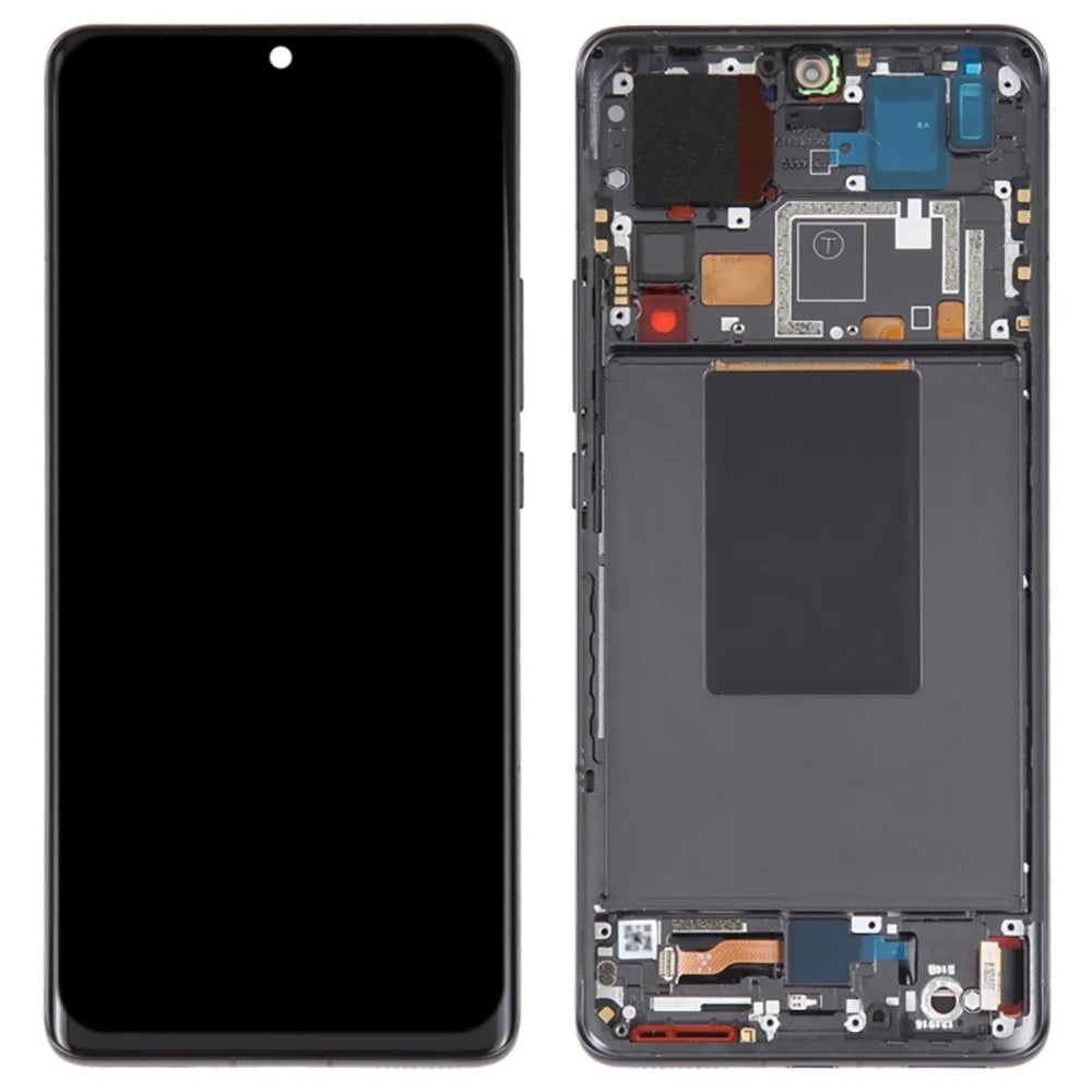 For Xiaomi 12 Pro 5G / 12S Pro 5G Grade C LCD Screen and Digitizer Assembly + Frame Part (TFT Technology) (Without Logo) - Black - 1