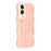 For Samsung Galaxy S25 Edge Magnetic Case TPU + PC Phone Back Cover Skin Touch Wave Shape - Pink - 1