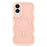 For Samsung Galaxy S25 Edge Magnetic Case TPU + PC Phone Back Cover Skin Touch Wave Shape - Pink - 3