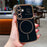 For Samsung Galaxy S25+ / S24+ Magnetic Case Electroplating Wave Edge TPU Phone Cover Heart Pattern - Black - 1