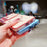 For Samsung Galaxy S24 Ultra Magnetic Case Electroplating Wave Edge TPU Phone Cover Heart Pattern - Blue - 6