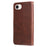 For iPhone 17e / 16e Stand Case Lucky Deer Imprinted Magnetic Closure Leather Wallet Phone Cover - Brown - 6