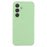 For Samsung Galaxy S25+ Cell Phone Case Liquid Silicone Dropproof Cover - Green - 1
