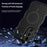 For Samsung Galaxy A26 5G Case Magnetic Case TPU + PC Phone Back Cover Skin Touch Wave Shape - Black - 4