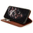 For iPhone 16 Plus Stand Case Lucky Deer Imprinted Magnetic Closure Leather Wallet Phone Cover - Brown - 3