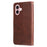 For iPhone 16 Plus Stand Case Lucky Deer Imprinted Magnetic Closure Leather Wallet Phone Cover - Brown - 6
