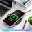 For iPhone 15 Magnetic Case Wave Edge Glitter TPU Phone Back Cover - Clear Pink - 4