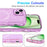 For iPhone 15 Magnetic Case Wave Edge Glitter TPU Phone Back Cover - Clear Pink - 6