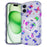 For iPhone 16 Magnetic Case Wave Edge Glitter TPU Phone Back Cover - Laser Butterfly - 1
