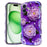 For iPhone 16 Plus Magnetic Case Wave Edge Glitter TPU Phone Back Cover - GWL10222 - 1