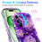 For iPhone 16 Plus Magnetic Case Wave Edge Glitter TPU Phone Back Cover - GWL10222 - 5