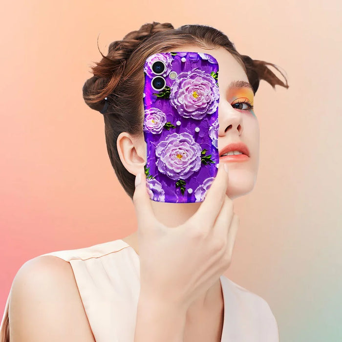 For iPhone 16 Plus Magnetic Case Wave Edge Glitter TPU Phone Back Cover - GWL10222 - 7