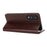 For Samsung Galaxy S25 Edge Case Crazy Horse Texture Split Leather Wallet Phone Cover - Dark Brown - 4