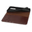 For Samsung Galaxy S25 Edge Case Crazy Horse Texture Split Leather Wallet Phone Cover - Dark Brown - 5