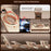For iPhone 16 Pro Case PU Covered Metal Boardless Phone Back Cover with Kickstand - Desert Gold - 3