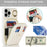 For iPhone 13 Pro Max / 12 Pro Max Case with Zipper Pouch / Ring Kickstand / Strap Litchi Texture PU + TPU Phone Cover - White - 6