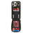 For iPhone 14 Pro Max Case with Zipper Pouch / Ring Kickstand / Strap Litchi Texture PU + TPU Phone Cover - Black - 5