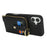 For iPhone 16 Case with Zipper Pouch / Ring Kickstand / Strap Litchi Texture PU + TPU Phone Cover - Black - 4