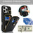 For iPhone 16 Pro Case with Zipper Pouch / Ring Kickstand / Strap Litchi Texture PU + TPU Phone Cover - Black - 7