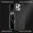 For iPhone 16 Pro Max Case Compatible with MagSafe Kickstand Carbon Fiber Texture TPU + PC Phone Cover - Black - 3