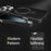 For iPhone 16 Pro Max Case Compatible with MagSafe Kickstand Carbon Fiber Texture TPU + PC Phone Cover - Black - 4
