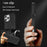 For iPhone 16 Pro Case Compatible with MagSafe Kickstand Carbon Fiber Texture TPU + PC Phone Cover - Black - 5
