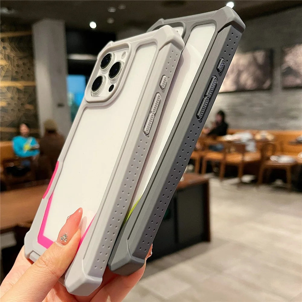 For iPhone 16 Pro Case Detachable 2 in 1 TPU + PC Shockproof Phone Back Cover - Grey  /  Rose - 5