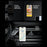 For iPhone 16 Pro Max Case Compatible with MagSafe Kickstand Carbon Fiber Texture PC + TPU Back Cover with Silicone Ring - Black - 6