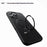 For iPhone 16 Pro Max Case Compatible with MagSafe Kickstand Carbon Fiber Texture PC + TPU Back Cover - Black - 3