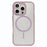 For iPhone 16 Pro Magnetic Case TPU + PC Clear Phone Back Cover - Purple - 1