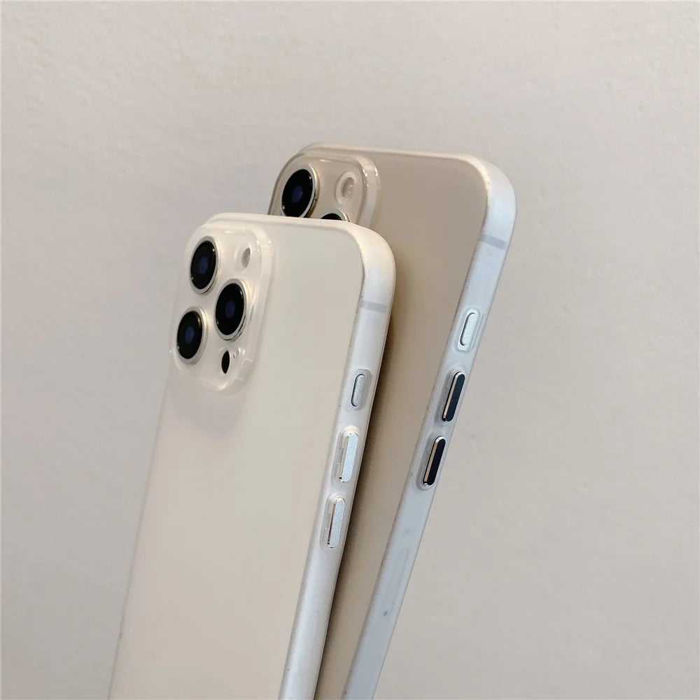 For iPhone 16 Pro Max Case Slim Soft TPU Phone Back Cover with Metal Buttons - Grey - 5