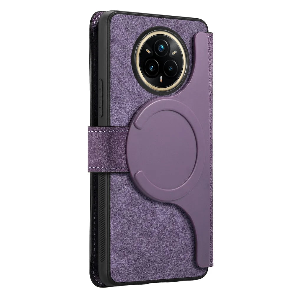 CASENEO For Realme 14 Pro+ 5G Magnetic Case  Detachable Leather Phone Wallet Cover - Purple - 3
