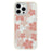 JAUCASE For iPhone 15 Pro Magnetic Case Glitter Flower Pattern PU + TPU + PC Phone Back Cover - White - 1
