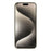 JAUCASE For iPhone 15 Pro Magnetic Case Glitter Flower Pattern PU + TPU + PC Phone Back Cover - White - 2