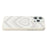 JAUCASE For iPhone 16 Pro Max Magnetic Case Heart Pattern PU + TPU + PC Phone Back Cover - White - 4